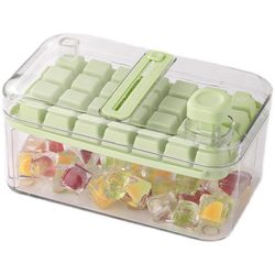 프레스 아이스 큐브 금형 얼음 트레이 아이스 박스 뚜껑 식품 등급 냉동 아이스 큐브 모델 수제 냉장고 아이스 큐브 유물