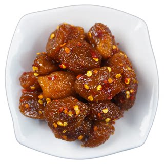 辣味沙漠杏干加辣红杏干小个辣杏干西北杏干晒制酸甜味道辣椒杏干