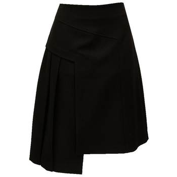 Vero Moda skirt 2023 spring and summer new mid-waist A-line skirt mid-skirt versatility temperament ສີແຂງສໍາລັບການເດີນທາງ