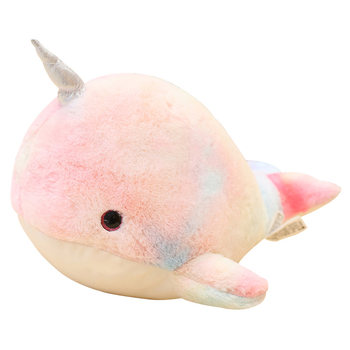 Cute Narwhal Doll Plush Toy Rag Doll ສາວນອນນ້ອຍ Dolphin Doll ຂອງຂວັນວັນເກີດຂອງເດັກນ້ອຍ