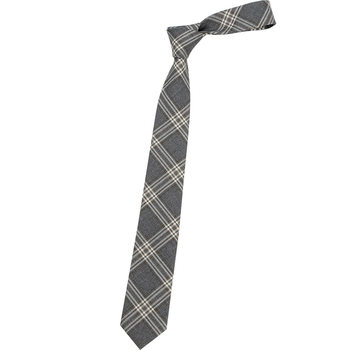 Japanese tie uniform plaid shirt retro hand-tied