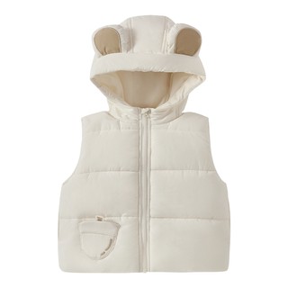 Antibacterial children's quilted vest, girls' thickened vest, autumn and winter little boy's winter clothes, baby cotton vest