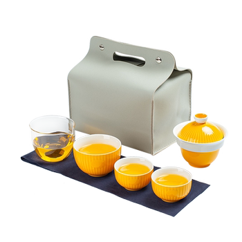 Qingfeng travel tea set outdoor portable quick cup