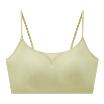 Beautiful back bra for women seamless thin chest-wrapped anti-exposure padded bra one-piece spaghetti straps camisole tube top