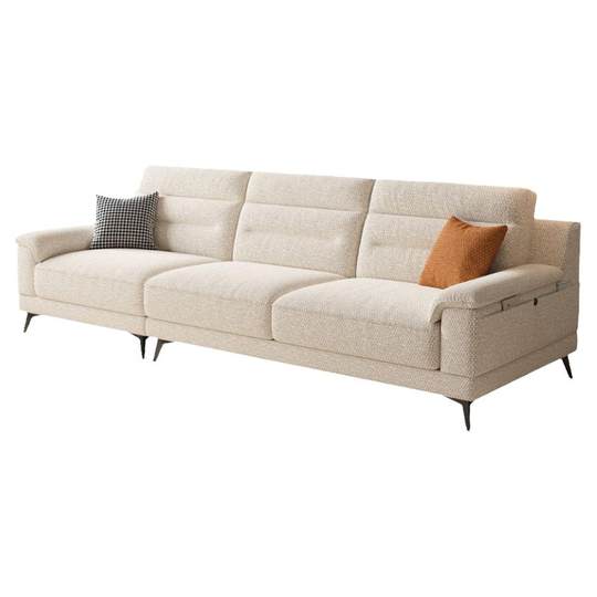 Ddc cream style high-quality cotton and linen sofa