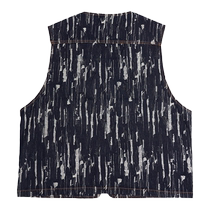 DCSHOES official spring trend retro denim zipper vest jacket multi-pocket design vest