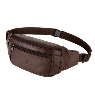 多功能腰包男士牛皮运动跑步装手机的腰带包女小干活工地防水耐磨