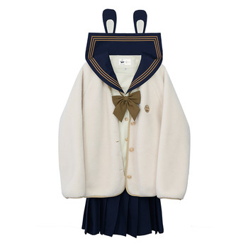 Achejia's large size jk original Japanese kindergarten navy collared sailor suit pleated skirt college style suit spring