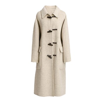 Ma tiannu mid-length solid color wool