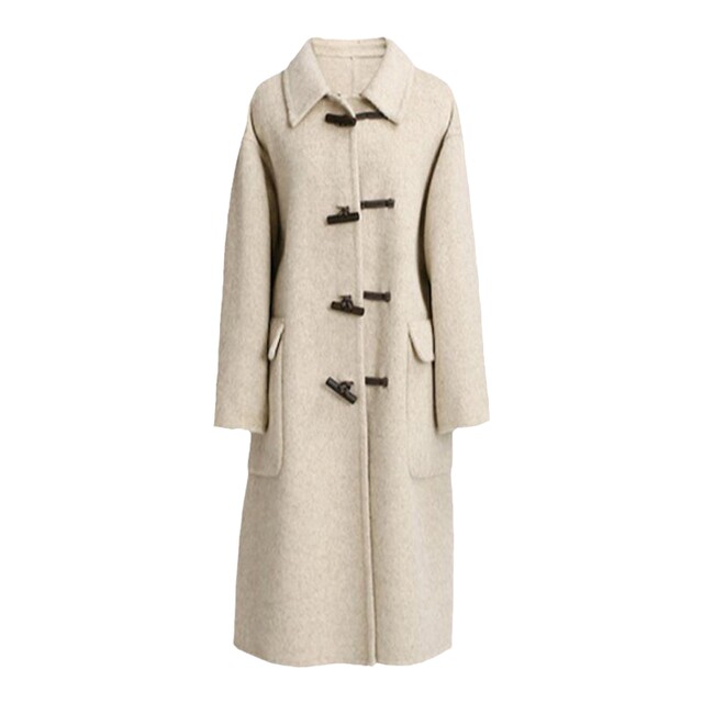 Ma Tiannu mid-length solid color wool