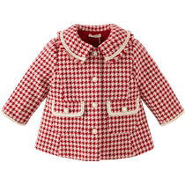 David Bella childrens coat spring new style small fragrant cotton clothing baby New Year childrens clothing girls New Years greetings clothing foreign style
