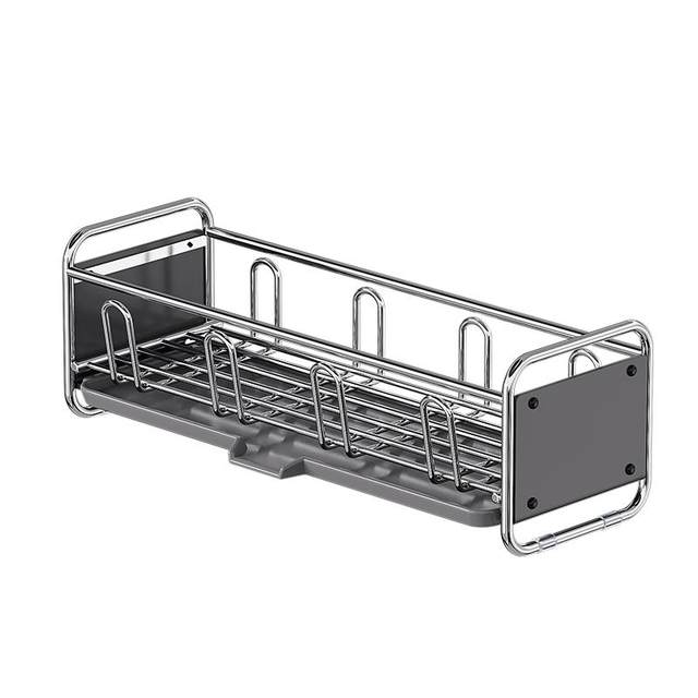 Kitchen sink side dish rack