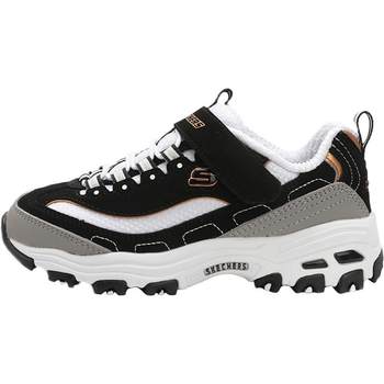 Skechers ເກີບເດັກນ້ອຍຂະຫນາດໃຫຍ່ D'LITES panda ເກີບ retro ພໍ່ເກີບກິລາເກີບບາດເຈັບແລະ 996212L