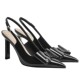 CHARLES&KEITH summer women's shoes SL1-60280488 temperament pointed bow high-heeled sandals wedding shoes