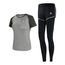 Camel yoga clothing womens suit autumn running clothing tops fitness clothing long-sleeved casual sportswear two-piece set