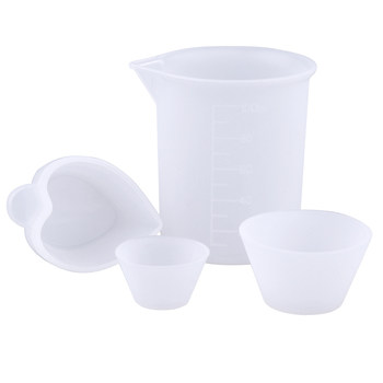 Diy crystal dropping glue free washing silicone measuring cup