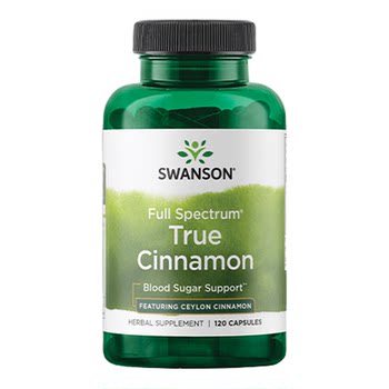 Swanson ceylon cinnamon capsules 120 capsules ສະຖຽນລະພາບ້ໍາຕານແລະເລັ່ງການເຜົາຜະຫລານຜະລິດຕະພັນສຸຂະພາບ