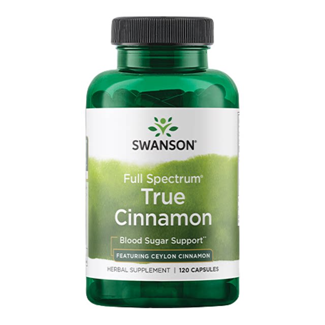 Swanson Ceylon Cinnamon Capsules 120 Capsules ສະຖຽນລະພາບ້ໍາຕານແລະເລັ່ງການເຜົາຜະຫລານຜະລິດຕະພັນສຸຂະພາບ