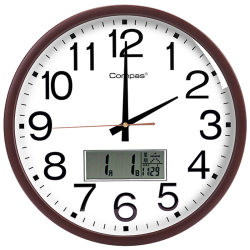 Kangbas Silent Wall Clock for Living Room, Nordic Creative Modern Clock, Simple Wall Watch, Perpetual Calendar, Household Quartz Clock