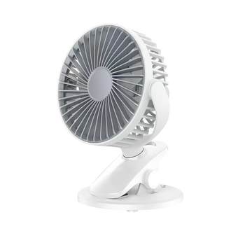 ພັດລົມໄຟຟ້າ USB clip fan mini students portable office dormitory windy small handheld fan rechargeable