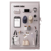 Perforated board storage rack on the wall stainless steel punching board storage jewelry hardware tools wall hanging board shelf display rack