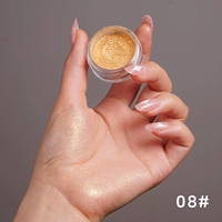 Светло -золотой тонкий порошок, альфа 08#