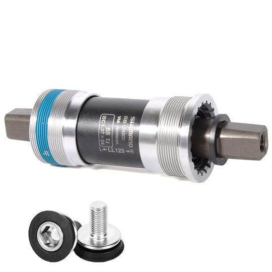 SHIMANO山地车花键中轴 8齿 BB-ES300 ES25梅花中轴113 118 126MM