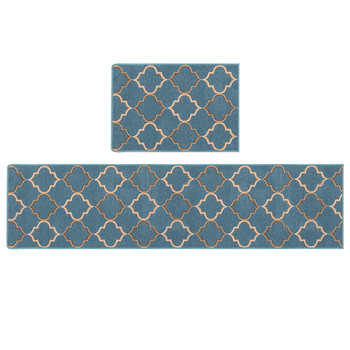 Anti-slip, water-absorbent kitchen floor mat, stain-resistant special carpet