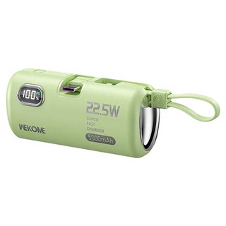 Wekome Mini Power Bank 5000/10000Mah Capsule Power Bank Is Ultra-Thin, Compact, Convenient and Fast