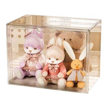 Doll storage box transparent plush toy display cabinet
