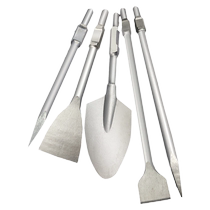Large electric pick chisel widened flat shovel lengthened 1 m 1 5 m pointed flat chisel concrete stone 65A large electric pick head