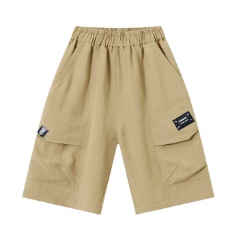 Duojiao boys cargo shorts ກາງເກງເດັກນ້ອຍ 2026 summer ໃຫມ່ summer clothing ກາງແລະຂະຫນາດໃຫຍ່ຂອງເດັກນ້ອຍບາດເຈັບແລະຫົກຈຸດແນວໂນ້ມ pants