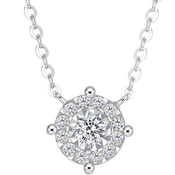 Xie ruilin's starlight diamond necklace one carat effect