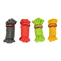 Outdoor camping canopy windproof rope warning tent luminous wind rope ground nail 5mm reflective camp rope accessories