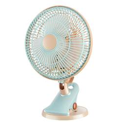 Electric fan small student dormitory bedside clip fan office desktop light sound desktop clip shaking head small fan