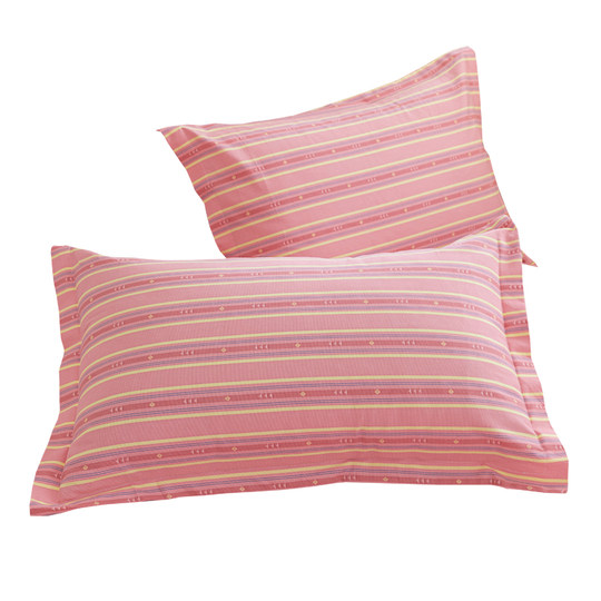 A pair of pure cotton coarse cloth pillowcases 48x74cm