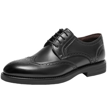 Belle brogue carved business leather shoes