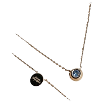 Official product of the Argentina national team丨Gloria blue and white heart necklace pendant clavicle chain Valentines Day gift