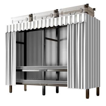 Foldable adult installation-free wardrobe with large storage capacity