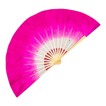 Jiaozhou Yangko fan silk scarf square dance performance special dance fan adult silk double-sided fan dance fan