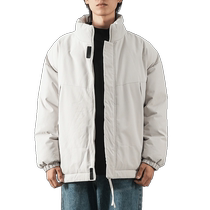 DUKEEN gilet de coton Vêtements de coton pour hommes automne 2024 Signe de marée américain épaississement des vêtements chauds coton en coton lâche veste rembourrés