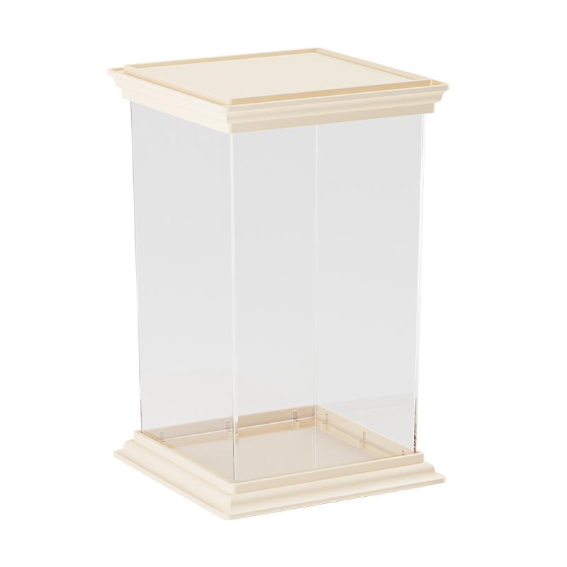 Blind box display box Roman column suitable for labubu cloth dust-proof rack stackable vinyl figure storage rack
