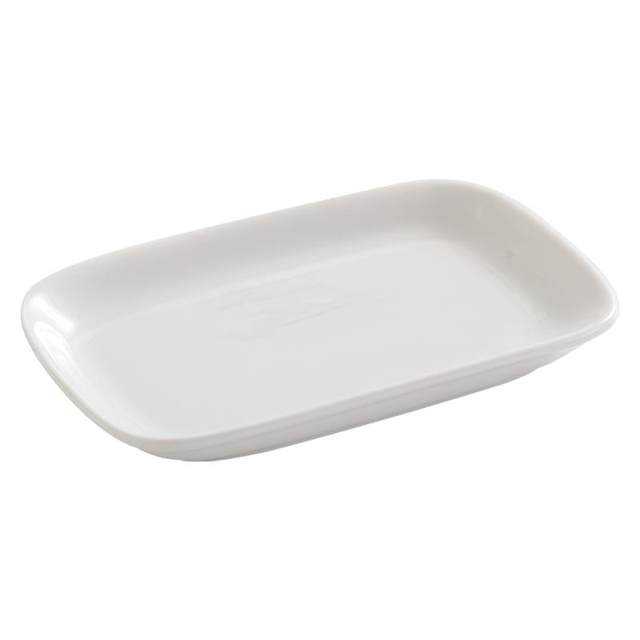 Ceramic 5-inch cold dish plate rectangular round snack plate