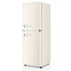 Oaks retro refrigerator small home living room double door nostalgic refrigerated freezer rental house silent and energy-saving