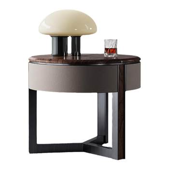 North american black walnut corner table with light luxury and high-end feel