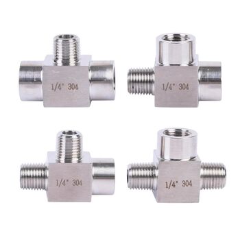 Stainless steel inner and outer wire tee joint 304 high pressure 2 minutes