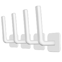 No-punch hooks strong adhesive hangers wall-mounted kitchen and bedroom door behind clothes seamless adhesive hooks