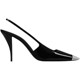 Rose Park Caiying's same high-heeled shoes with patent leather small square toe