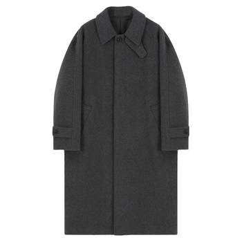 Men's mid-length coat thickened in winter