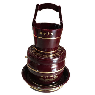 特大号子孙桶三件套超大实木马桶婚庆结婚用品单个陪嫁聚宝桶包邮